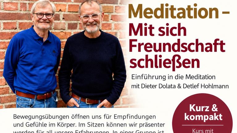 Meditationskurs — Mit sich Freundschaft schließen, live oder online