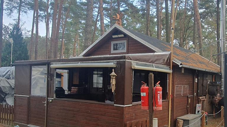 Dauercampingplatz,,Wochenendgrundstück,Haus,Bootssteg, Bei Bestensee