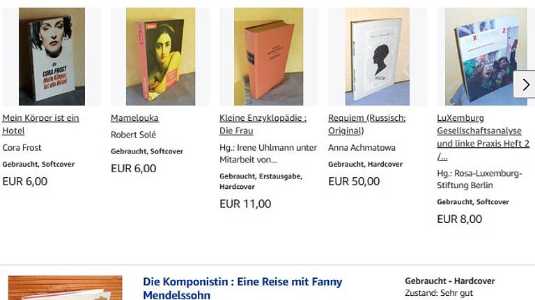 Frauenbücher - antiquarisch im Soli-Shop bestellen