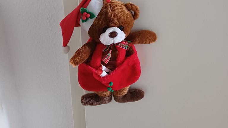 Nikolaus- Bär zum auffüllen und zum anhängen.