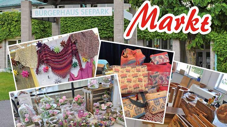 Hobbykünstler Markt am Sonntag 21. Juni 2026 im Bürgerhaus Seepark von 11-17 Uhr