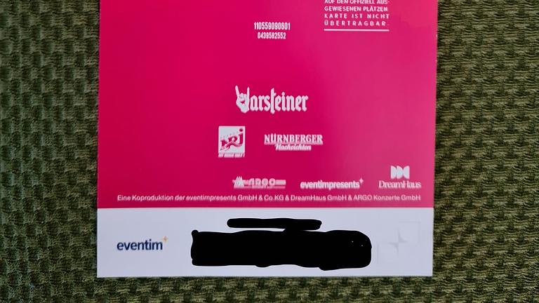 Vorschaubild Rock im Park 2.-4.6.23 1 x Ticket General Camping 230€