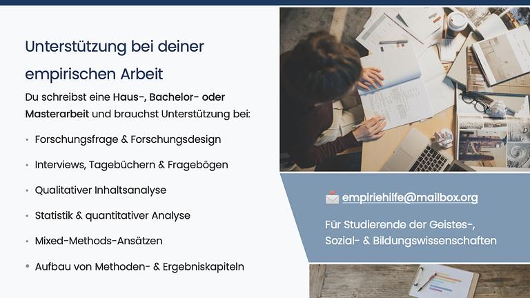 Deine empirische Arbeit fühlt sich gerade chaotisch an?