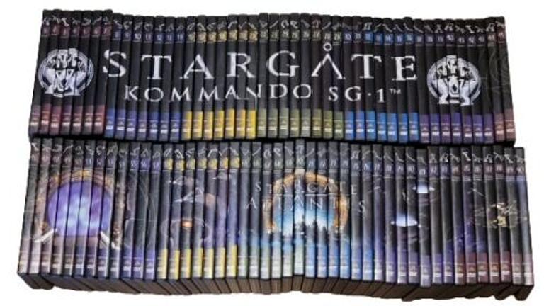 Vorschaubild Stargate SG-1 und Atlantis DVD-Sammlung komplette Reihe 90 stück