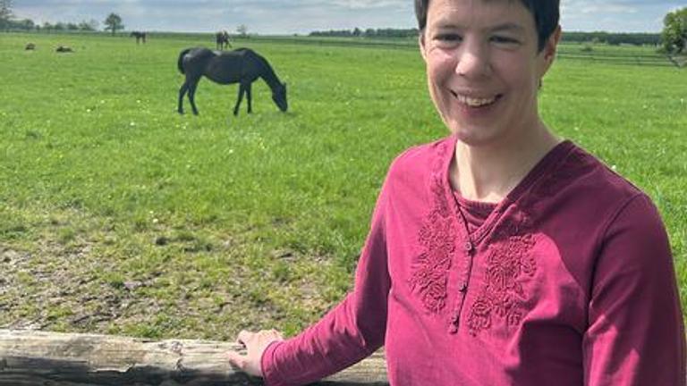 Ein lieber Mann mit einer Eingeschräkung