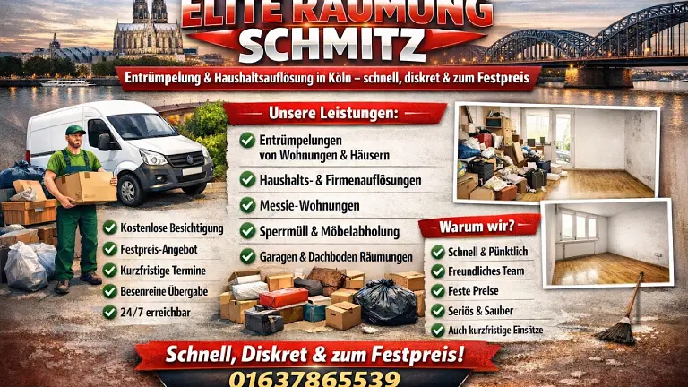 Elite Räumung Schmitz – Entrümpelung & Haushaltsauflösung