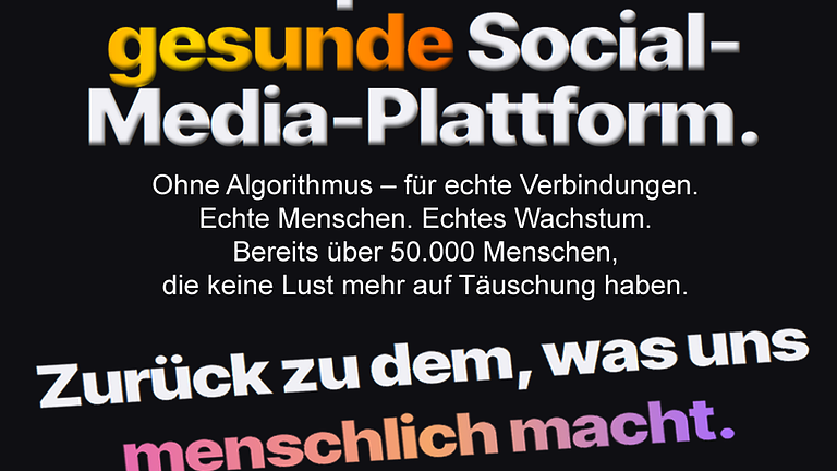 Tribe - Europas erste gesunde Social-Media-Plattform.