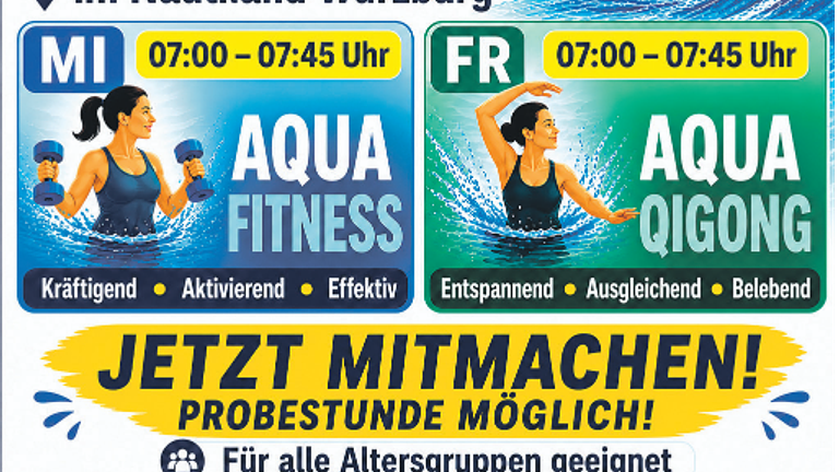 Aqua-Fitness und Aqua-Qigong im Nautiland: Aktiv in den Tag! Jetzt anmelden!
