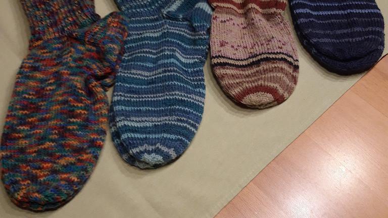 Strümpfe handgestrickt Gr.40/41
