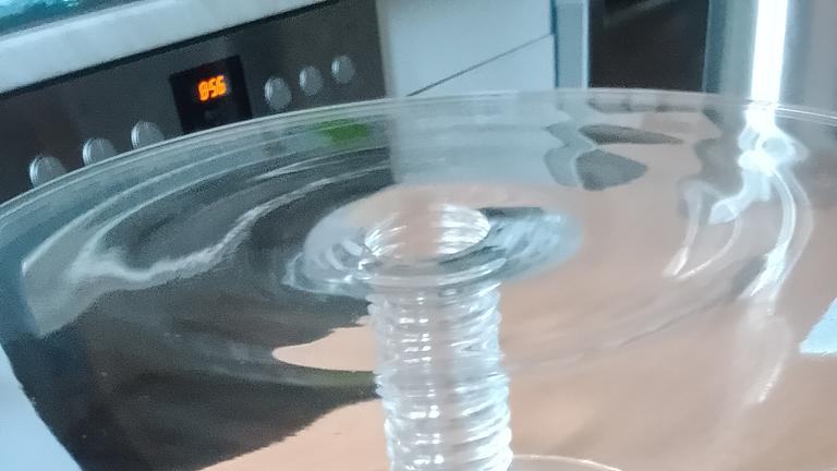 Tortenplatte aus Glas für 8 Euro!