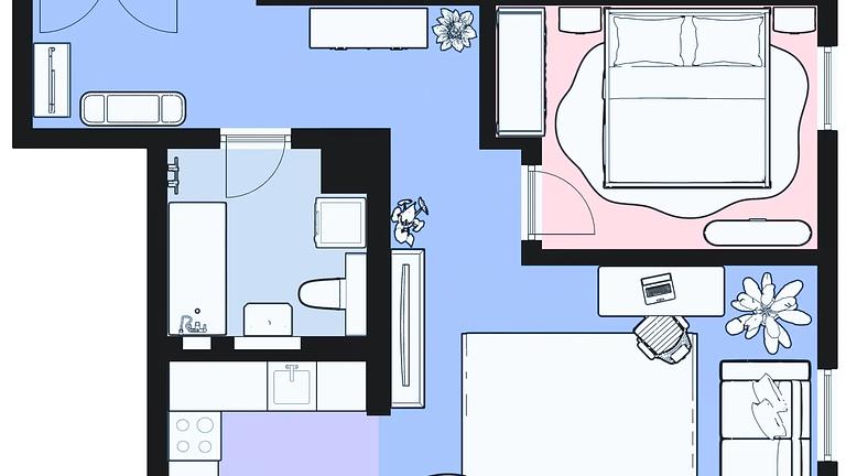 Charmante 2Zimmer-Wohnung, frisch saniert, modern ausgestattet, sofort einziehen