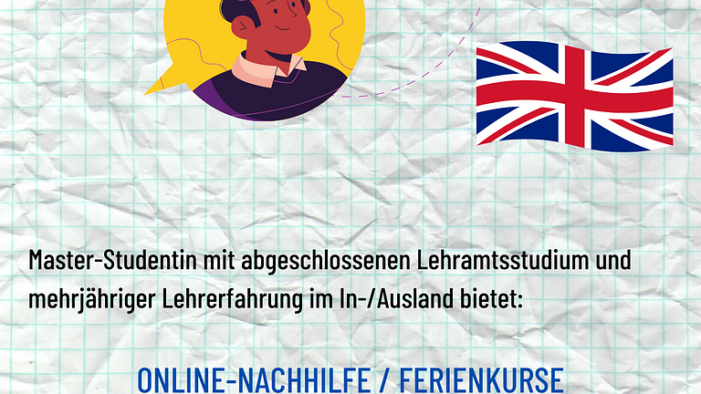 Vorschaubild Ferienkurse / Nachhilfeunterricht für Deutsch und Englisch 