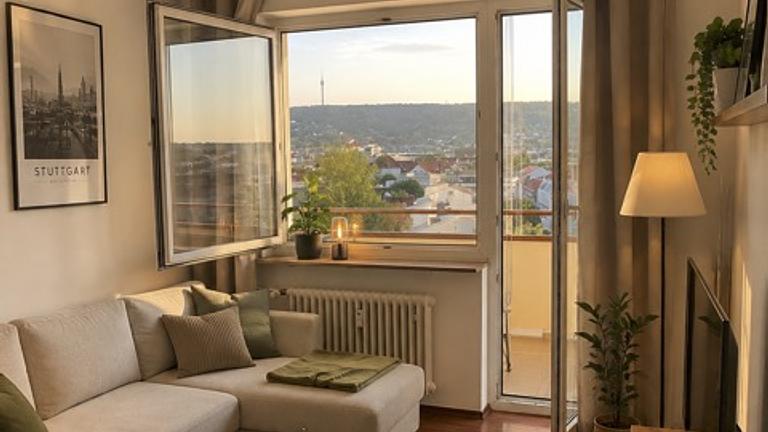 Einzimmer Wohnung über den Dächern von Stuttgart-West