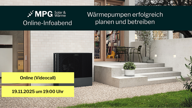 Kostenloses Webinar über Wärmepumpen