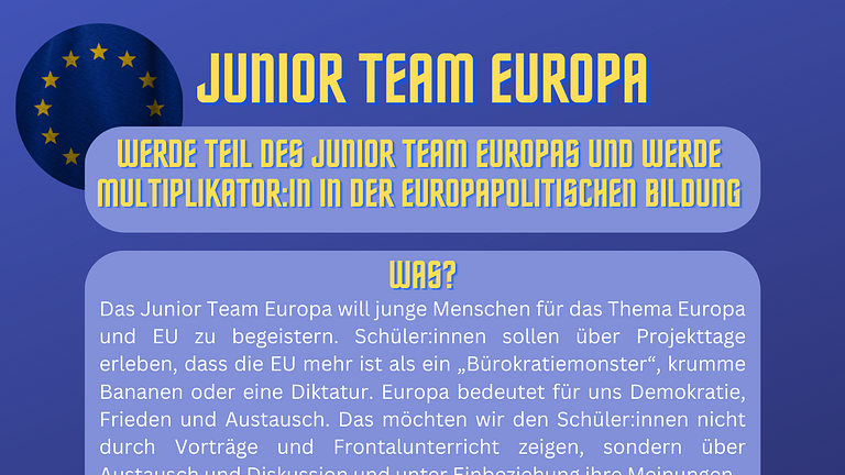 Vorschaubild Werde Teamer:in in der europapolitischen Bildung 