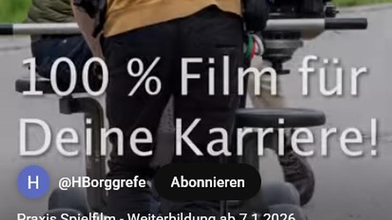 ein*e 1. Kamera-Assistent*in + ein*e Licht-Assistent*in (MIT BILDUNGSGUTSCHEIN)