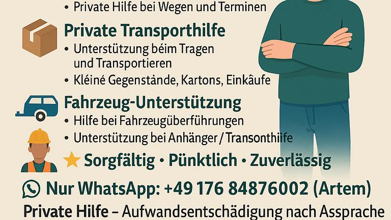 Privater Fahrer & zuverlässige Unterstützung – Halle / Leipzig