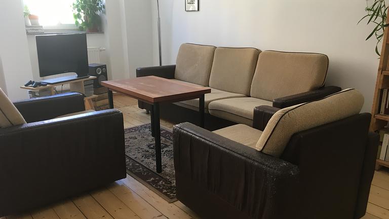 Vorschaubild Sofa Sitzgarnitur Sessel 70er retro