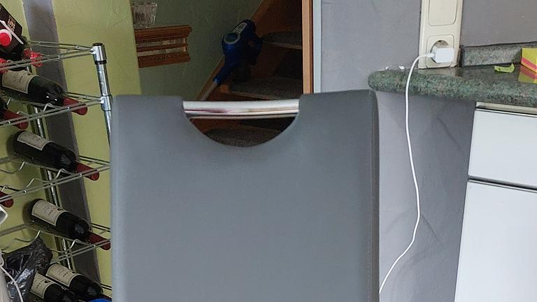 Vorschaubild Esszimmer Stühle 4 Stck  "Schwinger" grau/  anthrazit