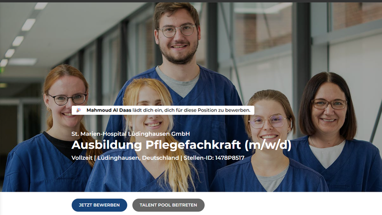 Ausbildung Pflegefachkraft (m/w/d)?  St. Marien-Hospital Lüdinghausen