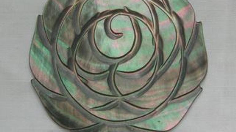 Kettenanhänger mit einen Abalone, 925 Silber