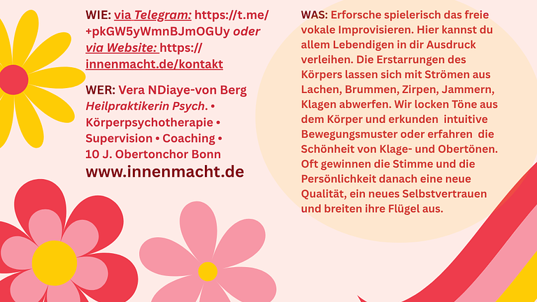 STIMME & KÖRPER ALS QUELLE DER KREATIVITÄT