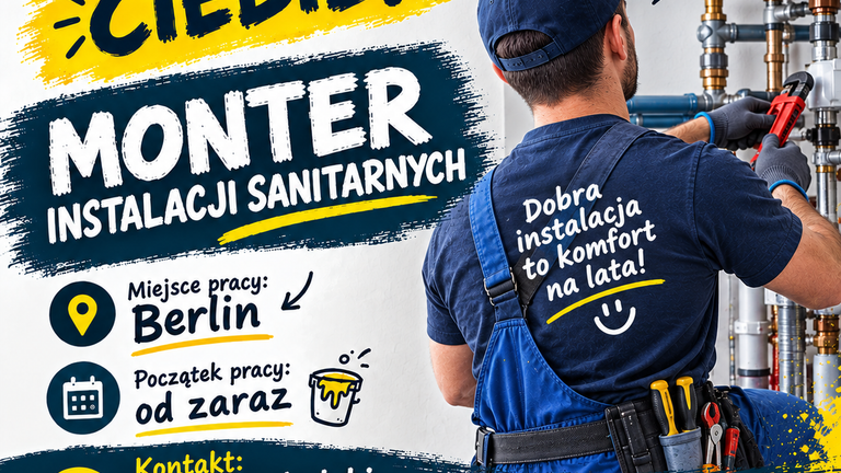 Monter Instalacji Sanitarnych (m/k/d) – BERLIN