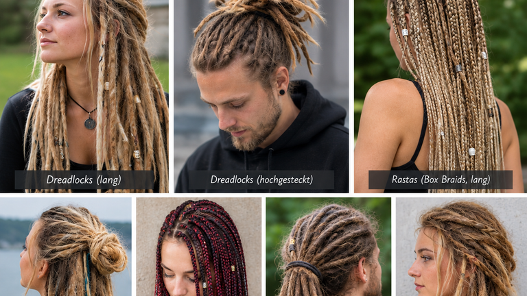 Biete Haarverlängerung, Dreadlocks, Rastazöpfe