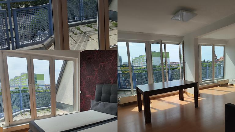 zu vermieten eine schöne Wohnung im Zentrum von Leipzig, ein wunderbarer Blick a