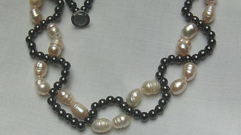 Edelsteinkette, einzigartiges Design, Handarbeit