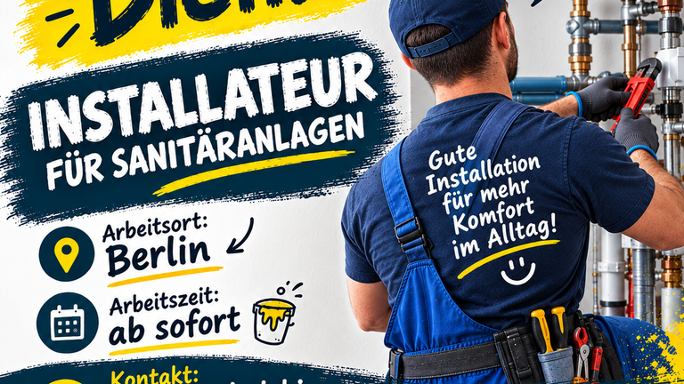 Sanitärinstallateur (m/w/d) – BERLIN