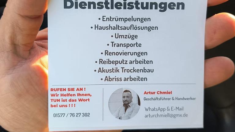 Umzug, Haushaltsauflösung, Entrümpelung, Transport I auch für jobcenter