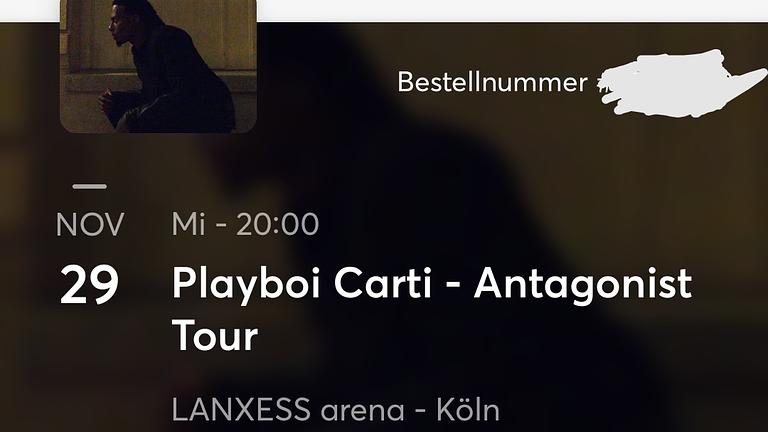 Vorschaubild 1x Playboi Carti Konzert Ticket