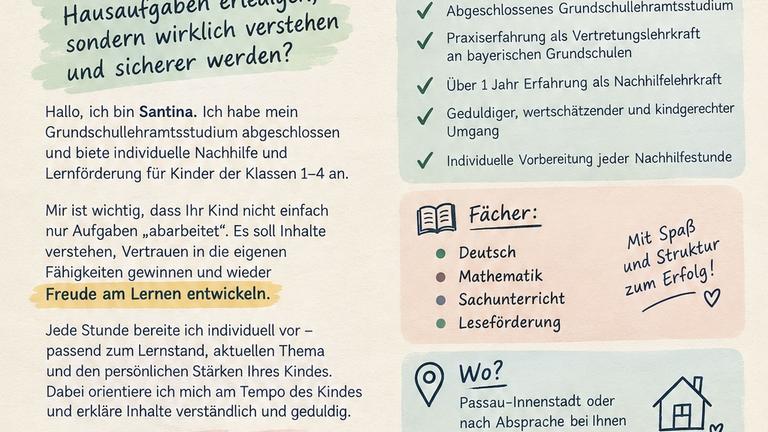 Nachhilfe Grundschule |Klasse 1-4