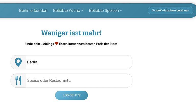 Jetzt kann man Essenspreise in Berlin vergleichen