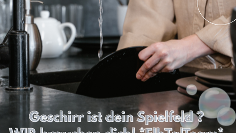 Geschirr ist dein Spielfeld ? – WIR brauchen dich! *ElbTalTeam*