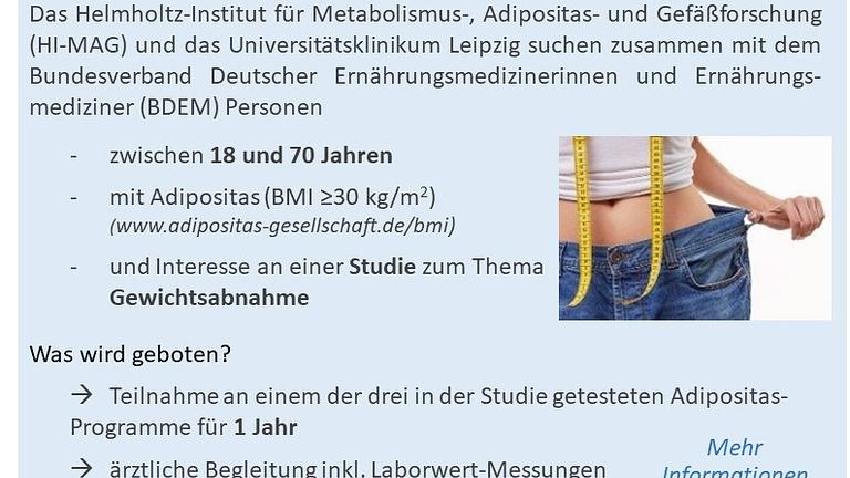 Studie zum Thema Gewichtsabnahme in Leipzig