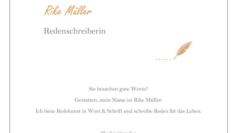 Redenschreiberin schreibt Reden für das Leben