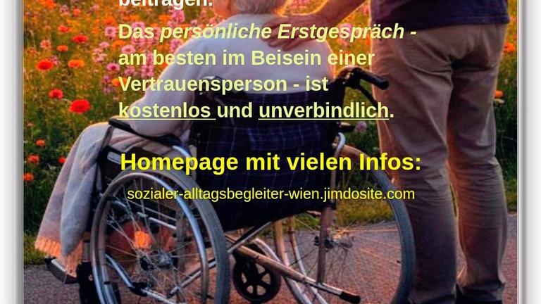 SOZIALER ALLTAGSBEGLEITER sucht nette Klientinnen und Klienten