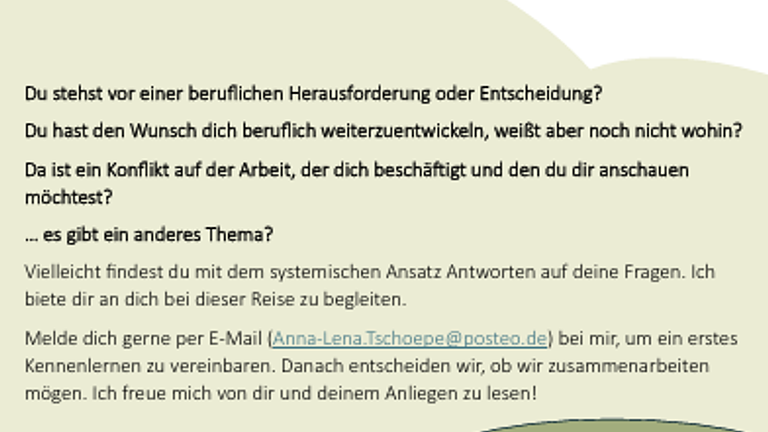 Systemische Beratung für berufliche Themen