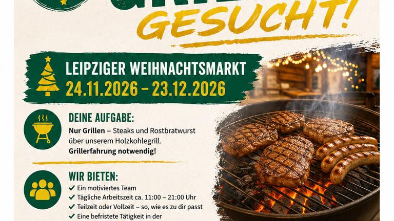 Griller für den Weihnachtsmarkt gesucht!