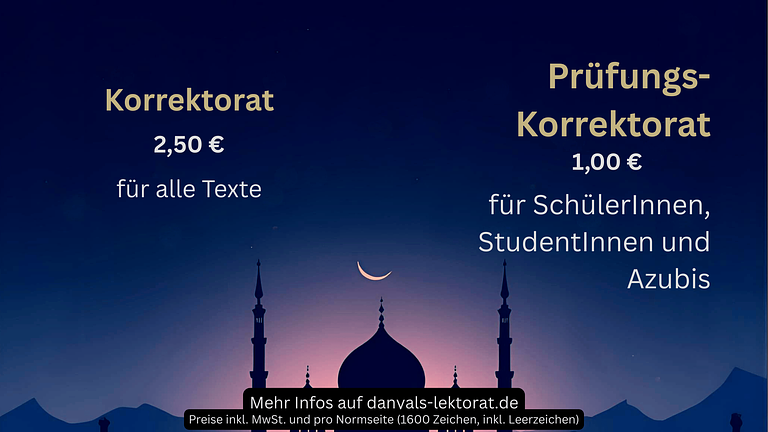 Korrektur deiner Texte