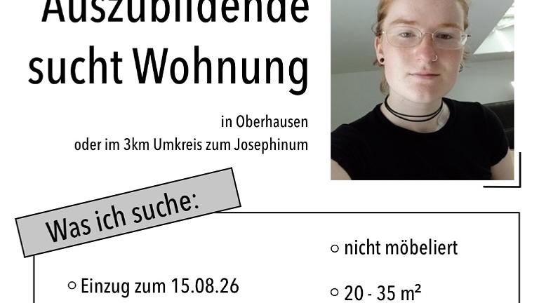 Auszubildende sucht Wohnung