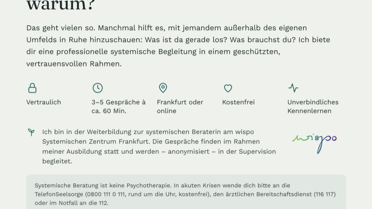 Systemisches Beratungsangebot