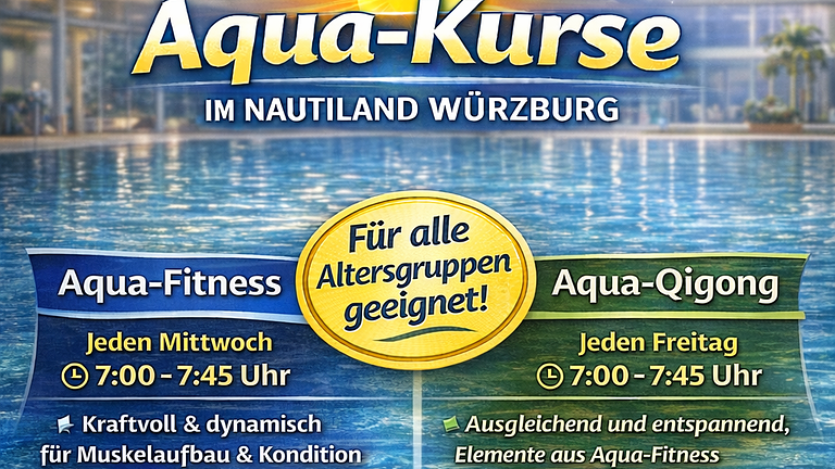 Neue Aqua-Kurse im Nautiland! Fit und entspannt in den Tag!