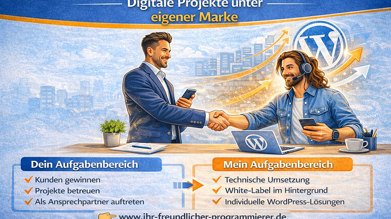 Vertriebspartner gesucht – Digitale Projekte unter eigener Marke