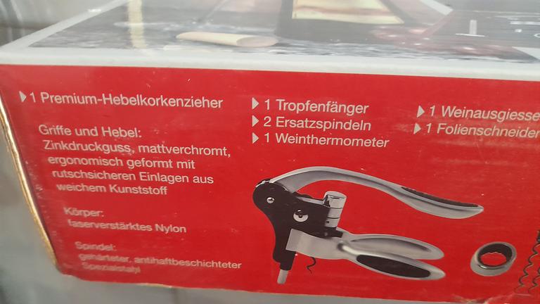 Edel Stahl Korkenzieher