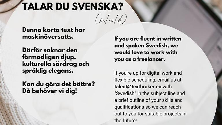Vorschaubild Pratar du svenska?