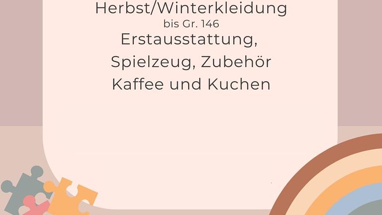 Vorschaubild Basar Kindersachen am 30.09. in Fulda Galerie 