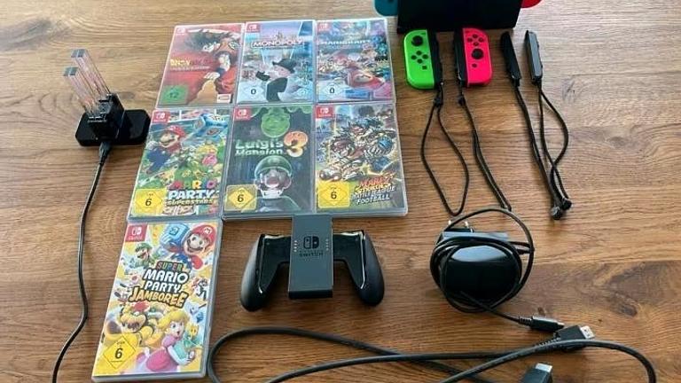 Tausche Nintendo Switch Oled mit 10 Spielen gegen 5 6er Packs Schwipp Schwapp